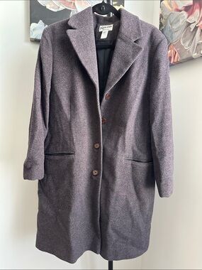 Pendleton Plum Heather Wool Coat